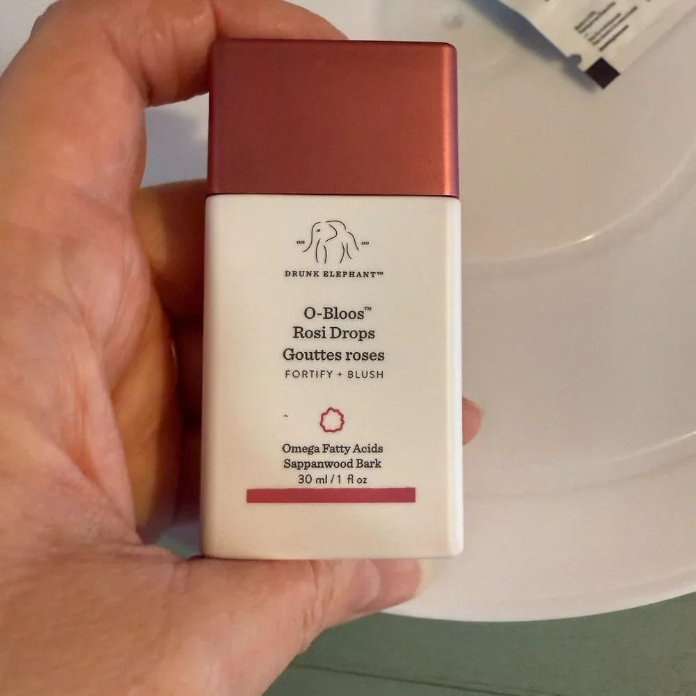 Drunk Elephant O-Bloos Rosi Drops Fortify and Blush Full Size 1 fl oz PH 5.5